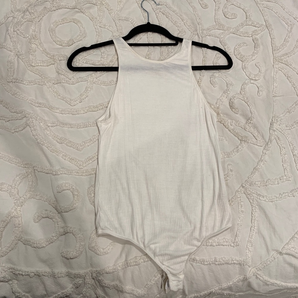 Free people white tank bodysuit